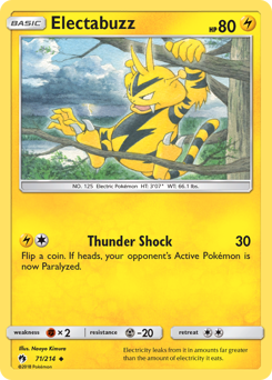 Electabuzz #71 Electabuzz - Lost Thunder - #71 - Pokemon TCG card
