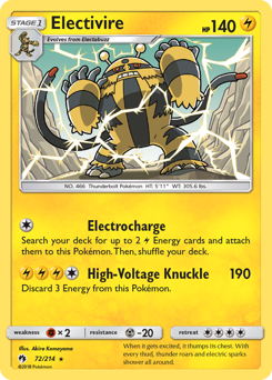 Electivire #72 Electivire - Lost Thunder - #72 - Pokemon TCG card