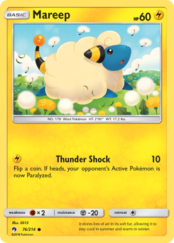 Mareep #76 Mareep - Lost Thunder - #76 - Pokemon TCG card