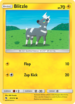 Blitzle - Lost Thunder - #81 - Pokemon TCG card