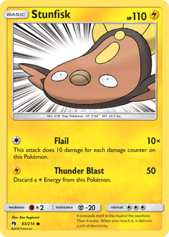 Stunfisk - Lost Thunder - #83 - Pokemon TCG card