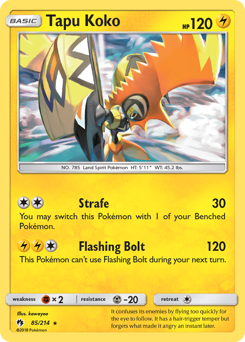 Tapu Koko #85 Tapu Koko - Lost Thunder - #85 - Pokemon TCG card