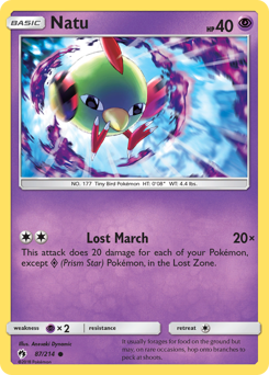 Natu - Lost Thunder - #87 - Pokemon TCG card