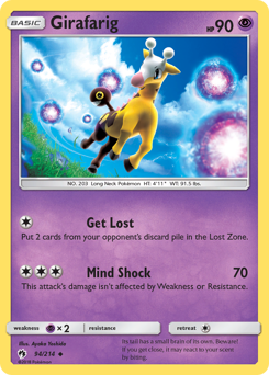 Girafarig #94 Girafarig - Lost Thunder - #94 - Pokemon TCG card