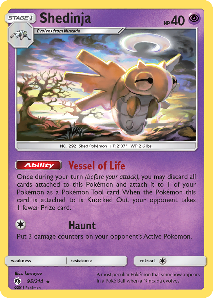 Shedinja - Lost Thunder - #95 - Pokemon TCG card