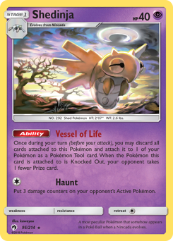 Shedinja - Lost Thunder - #95 - Pokemon TCG card