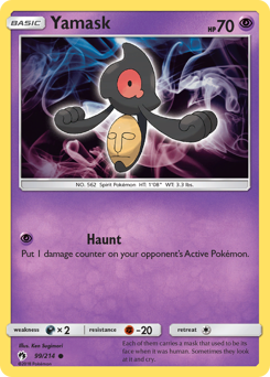 Yamask - Lost Thunder - #99 - Pokemon TCG card