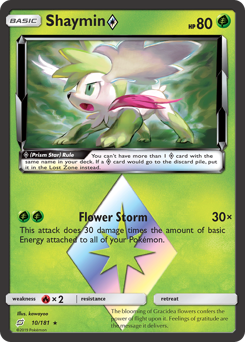 Shaymin ◇ - Team Up - #10 - Pokemon TCG card