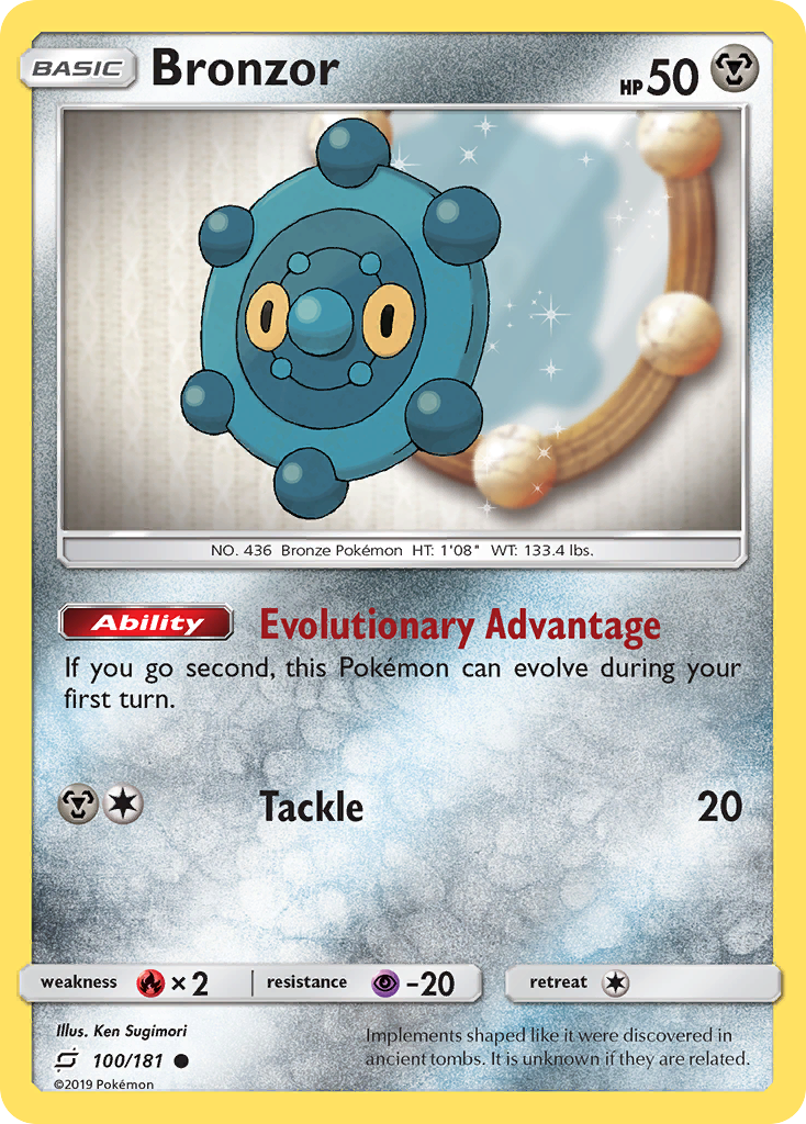 Bronzor - Team Up - #100 - Pokemon TCG card