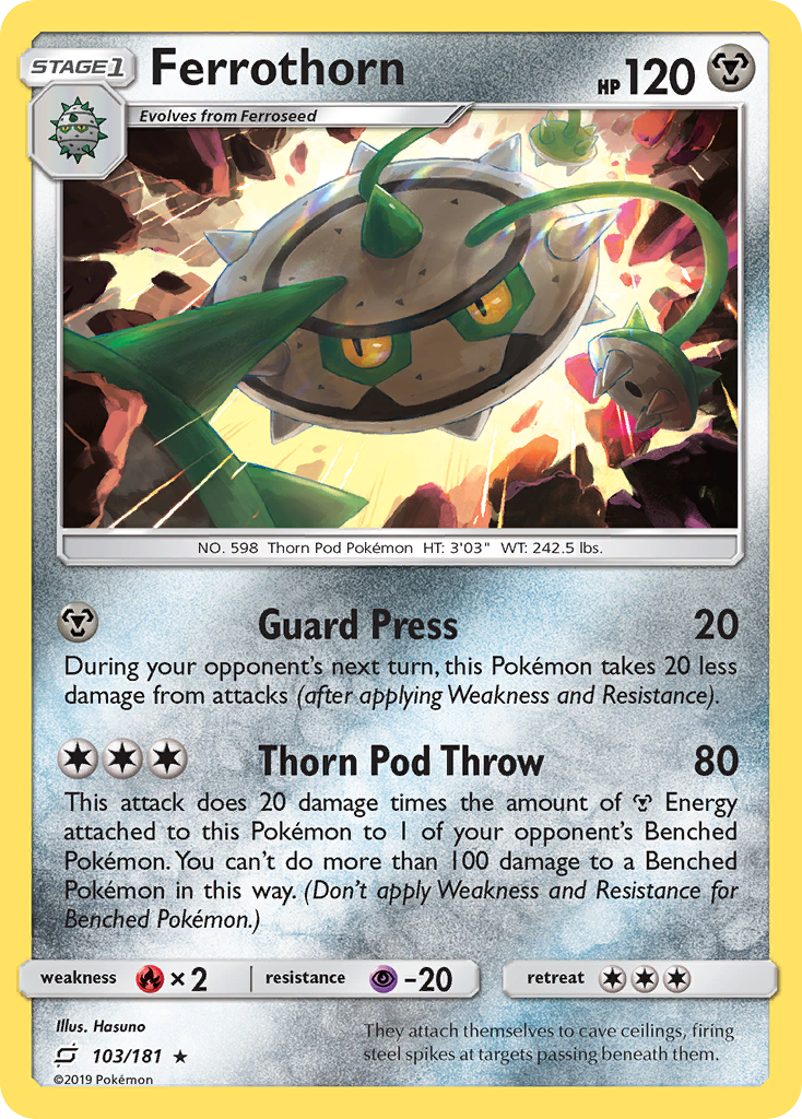 Ferrothorn - Team Up - #103 - Pokemon TCG card