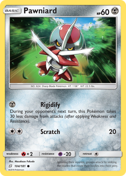 Pawniard #104 Pawniard - Team Up - #104 - Pokemon TCG card