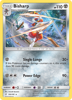 Bisharp #105 Bisharp - Team Up - #105 - Pokemon TCG card
