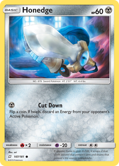 Honedge - Team Up - #107 - Pokemon TCG card