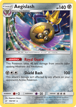 Aegislash - Team Up - #109 - Pokemon TCG card