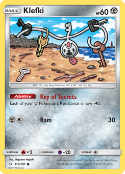 Klefki - Team Up - #110 - Pokemon TCG card