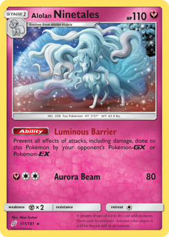Alolan Ninetales - Team Up - #111 - Pokemon TCG card