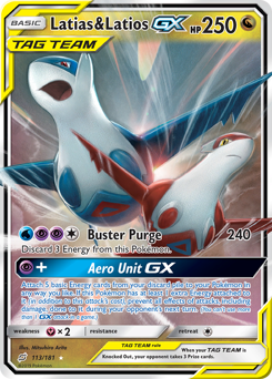Latias & Latios-GX - Team Up - #113 - Pokemon TCG card