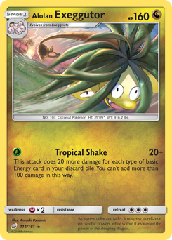 Alolan Exeggutor #114 Alolan Exeggutor - Team Up - #114 - Pokemon TCG card