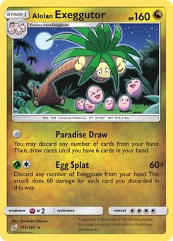 Alolan Exeggutor #115 Alolan Exeggutor - Team Up - #115 - Pokemon TCG card