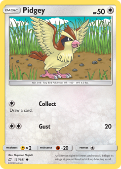 Pidgey #121 Pidgey - Team Up - #121 - Pokemon TCG card