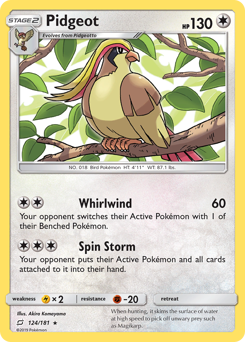 Pidgeot #124 Pidgeot - Team Up - #124 - Pokemon TCG card
