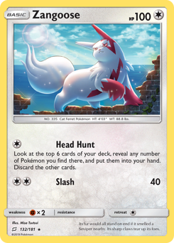 Zangoose #132 Zangoose - Team Up - #132 - Pokemon TCG card