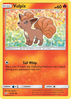 Vulpix - Team Up - #15 - Pokemon TCG card