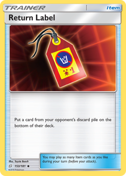 Return Label - Team Up - #153 - Pokemon TCG card