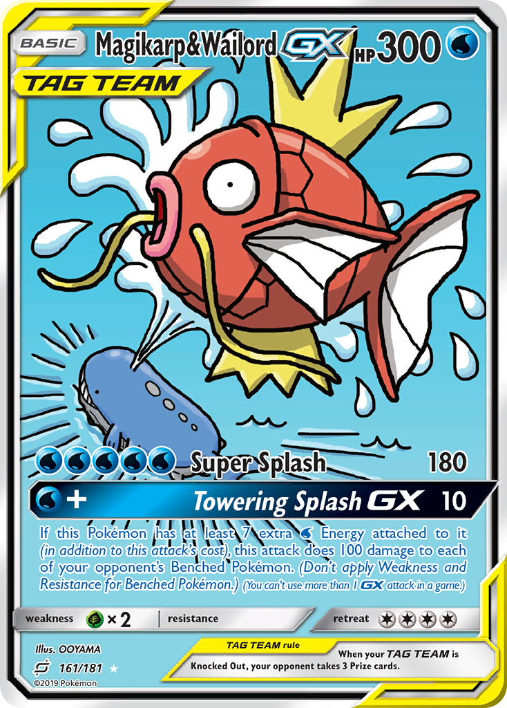 Magikarp & Wailord-GX - Team Up - #161 - Pokemon TCG card
