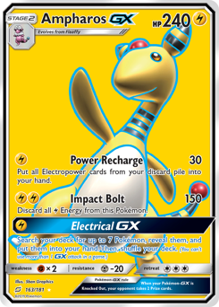 Ampharos-GX #163 Ampharos-GX - Team Up - #163 - Pokemon TCG card