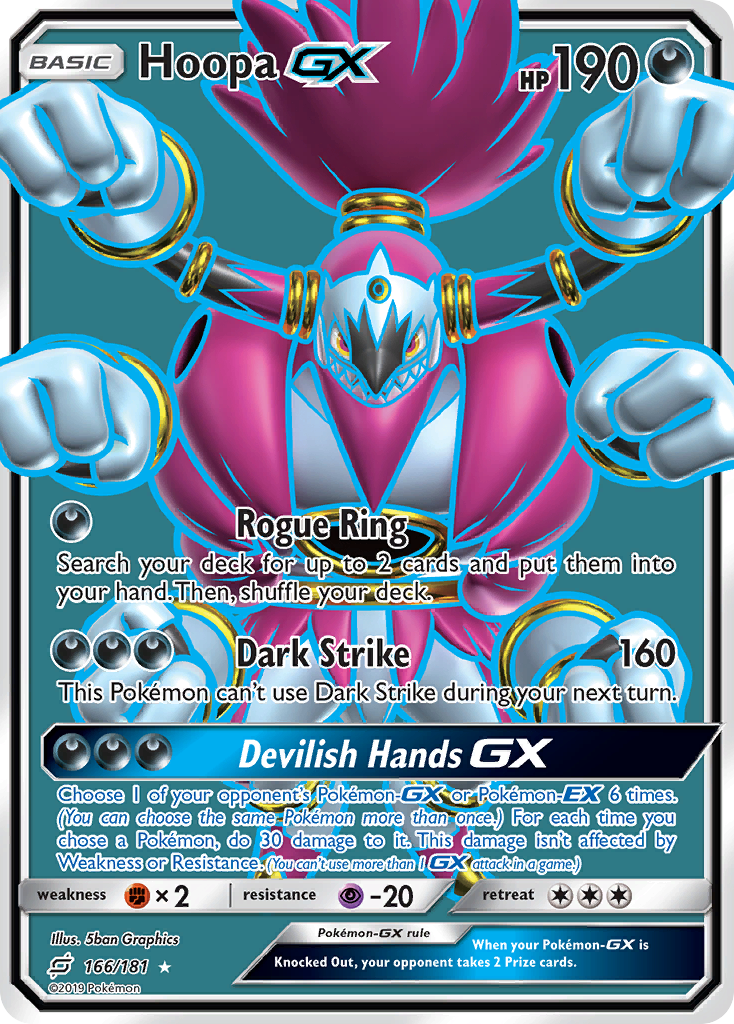 Hoopa-GX - Team Up - #166 - Pokemon TCG card