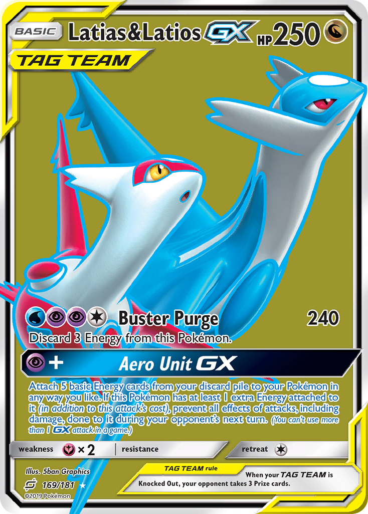 Latias & Latios-GX - Team Up - #169 - Pokemon TCG card