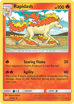 Rapidash #18 Rapidash - Team Up - #18 - Pokemon TCG card