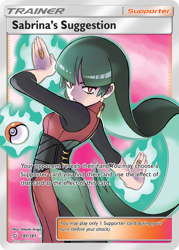 Sabrina's Suggestion - Team Up - #181 - Pokemon TCG card