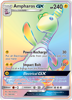 Ampharos-GX #185 Ampharos-GX - Team Up - #185 - Pokemon TCG card