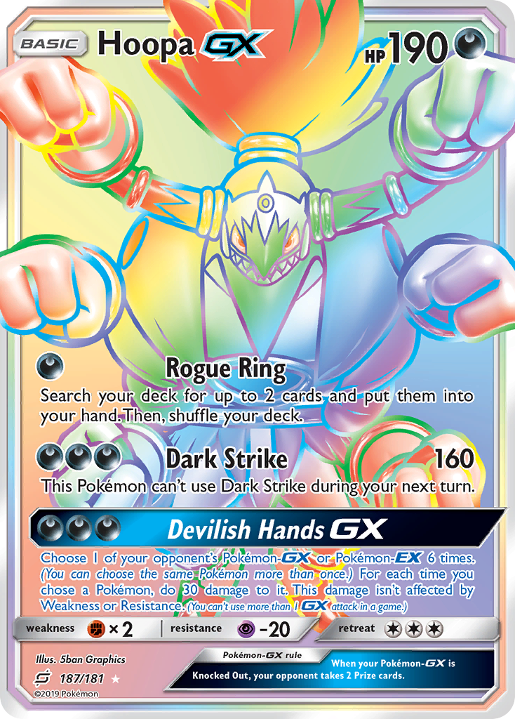 Hoopa-GX - Team Up - #187 - Pokemon TCG card