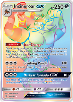 Incineroar-GX #188 Incineroar-GX - Team Up - #188 - Pokemon TCG card