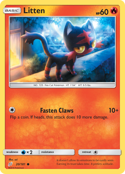 Litten - Team Up - #20 - Pokemon TCG card