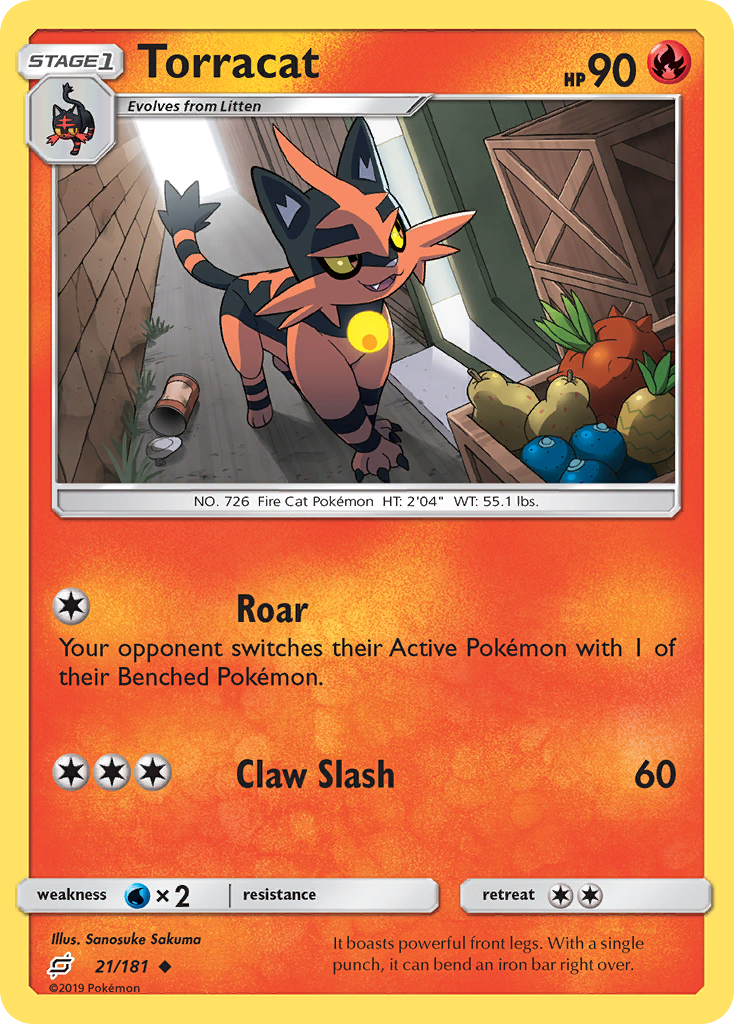 Torracat - Team Up - #21 - Pokemon TCG card