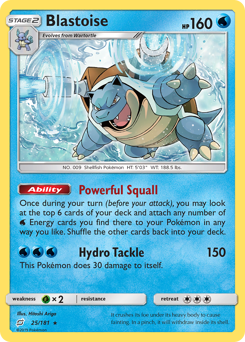 Blastoise - Team Up - #25 - Pokemon TCG card