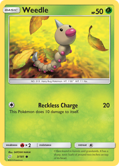 Weedle - Team Up - #3 - Pokemon TCG card