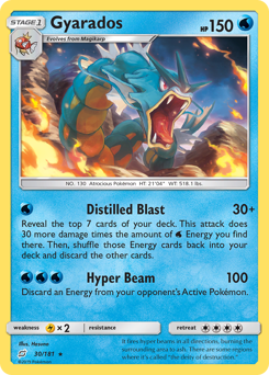 Gyarados #30 Gyarados - Team Up - #30 - Pokemon TCG card