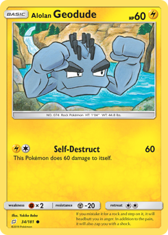 Alolan Geodude #34 Alolan Geodude - Team Up - #34 - Pokemon TCG card