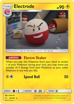 Electrode #39 Electrode - Team Up - #39 - Pokemon TCG card
