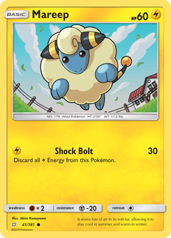 Mareep #41 Mareep - Team Up - #41 - Pokemon TCG card