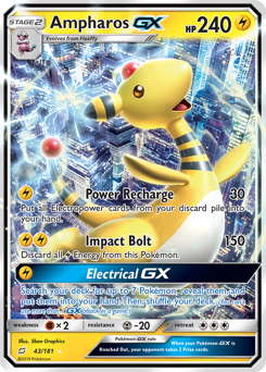 Ampharos-GX #43 Ampharos-GX - Team Up - #43 - Pokemon TCG card