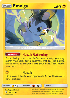 Emolga #46 Emolga - Team Up - #46 - Pokemon TCG card