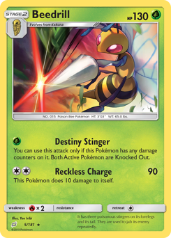 Beedrill - Team Up - #5 - Pokemon TCG card