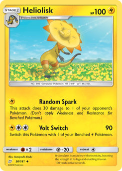 Heliolisk #50 Heliolisk - Team Up - #50 - Pokemon TCG card
