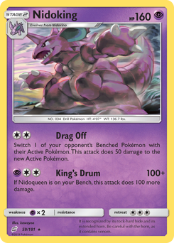 Nidoking - Team Up - #59 - Pokemon TCG card